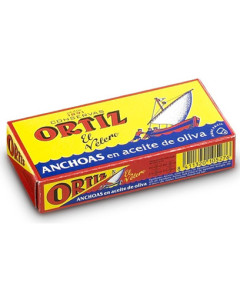 ORTIZ ANCHOVIES/OLIVE OIL GLASS JAR 15/95 G